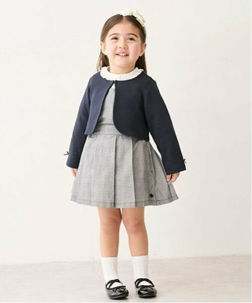 petit main / プティマイン ミニ丈・ひざ丈ワンピース | 【POLO BCS】2wayジャンスカ | 詳細3