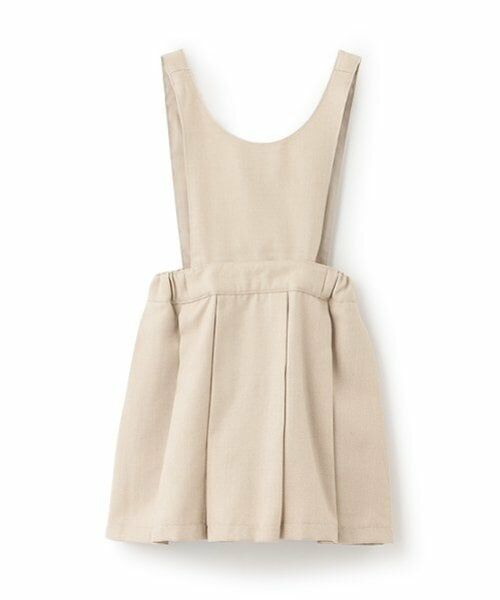 petit main / プティマイン ミニ丈・ひざ丈ワンピース | 【POLO BCS】2wayジャンスカ（薄ベージュ）