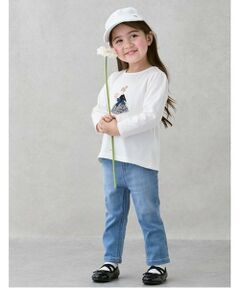 petit main / プティマイン その他パンツ | 【オーガニック】デニムストレートパンツ(キッズサイズ)