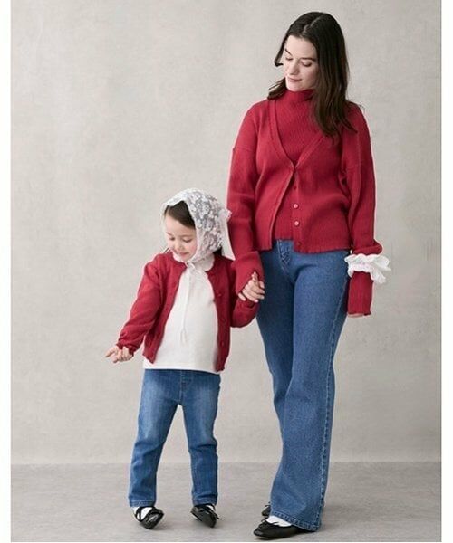 petit main / プティマイン その他パンツ | 【オーガニック】デニムストレートパンツ(キッズサイズ) | 詳細5