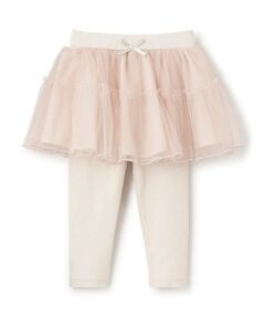 petit main / プティマイン ミニ・ひざ丈スカート | レギンス付きチュールスカート