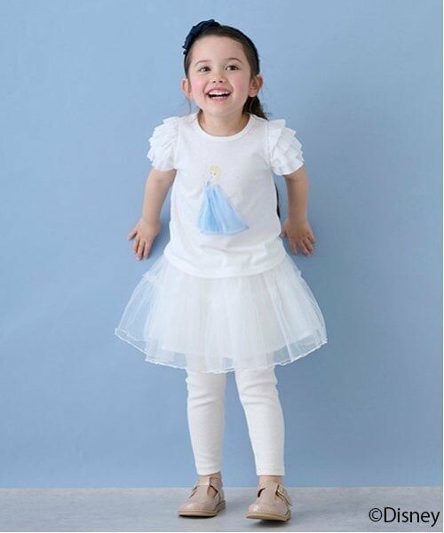 petit main / プティマイン ミニ・ひざ丈スカート | レギンス付きチュールスカート | 詳細1