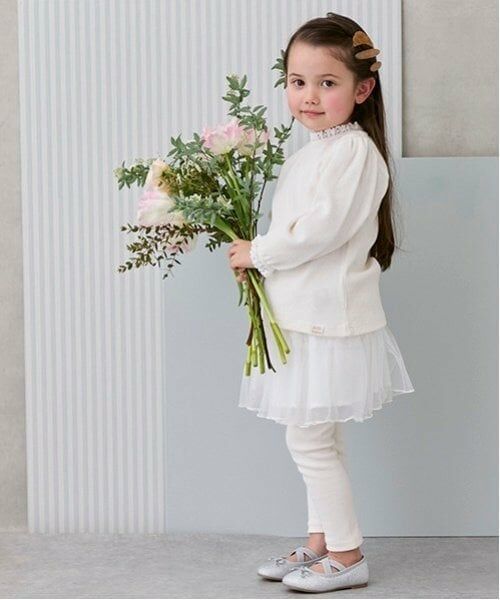 petit main / プティマイン ミニ・ひざ丈スカート | レギンス付きチュールスカート | 詳細16