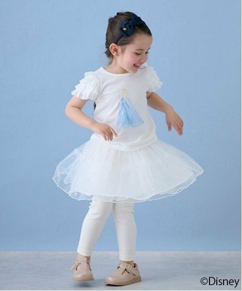 petit main / プティマイン ミニ・ひざ丈スカート | レギンス付きチュールスカート | 詳細2