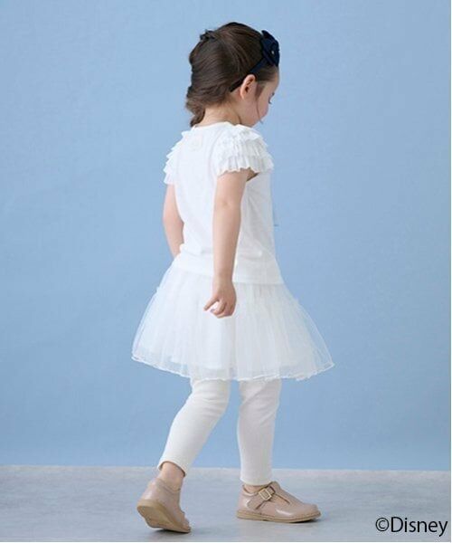 petit main / プティマイン ミニ・ひざ丈スカート | レギンス付きチュールスカート | 詳細3