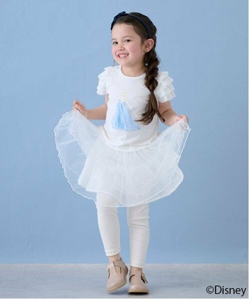 petit main / プティマイン ミニ・ひざ丈スカート | レギンス付きチュールスカート | 詳細4