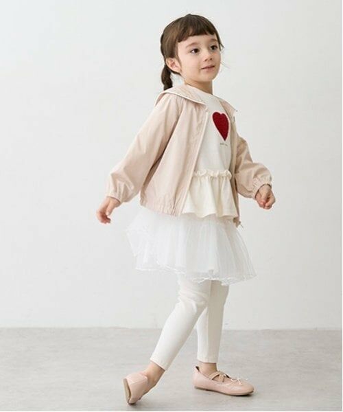 petit main / プティマイン ミニ・ひざ丈スカート | レギンス付きチュールスカート | 詳細8