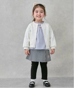 petit main / プティマイン ミニ・ひざ丈スカート | 【リンク】花刺しゅうレギつきスカート(キッズ)