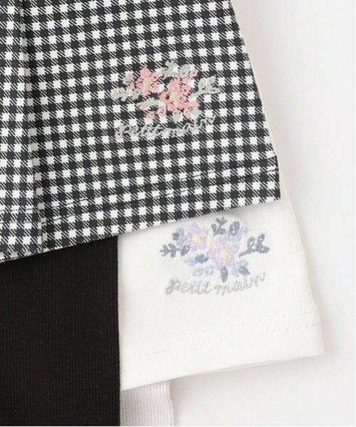 petit main / プティマイン ミニ・ひざ丈スカート | 【リンク】花刺しゅうレギつきスカート(キッズ) | 詳細15