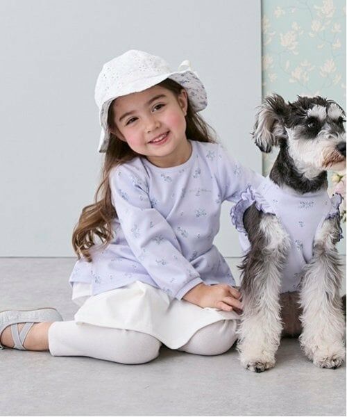 petit main / プティマイン ミニ・ひざ丈スカート | 【リンク】花刺しゅうレギつきスカート(キッズ) | 詳細7