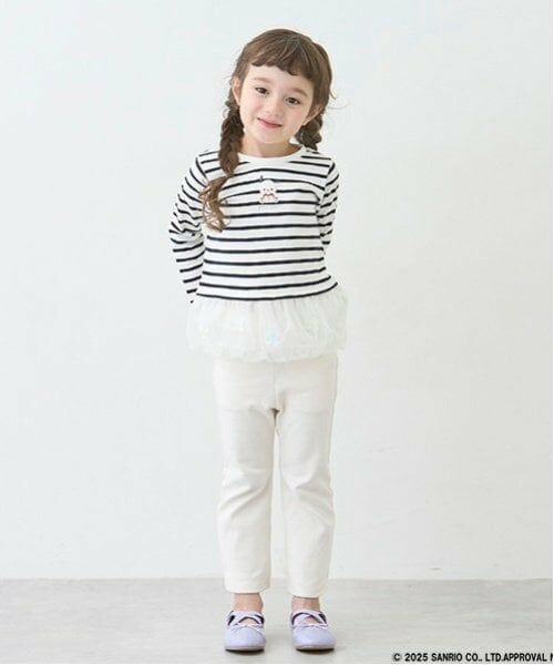 petit main / プティマイン その他パンツ | 【防汚加工/リンク】ストレッチフレアパンツ | 詳細3