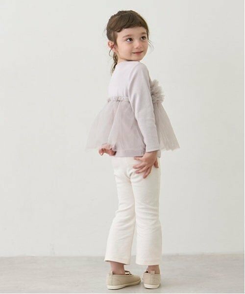 petit main / プティマイン その他パンツ | 【防汚加工/リンク】ストレッチフレアパンツ | 詳細8