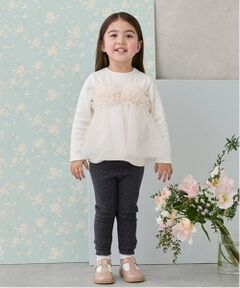 petit main / プティマイン その他パンツ | 【フワもちっと】裾レースレギンス