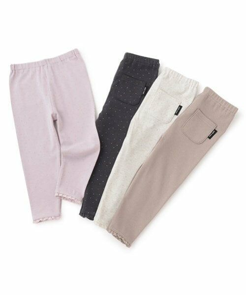 petit main / プティマイン その他パンツ | 【フワもちっと】裾レースレギンス | 詳細7