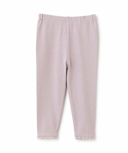 petit main / プティマイン その他パンツ | 【フワもちっと】裾レースレギンス（ラベンダー）