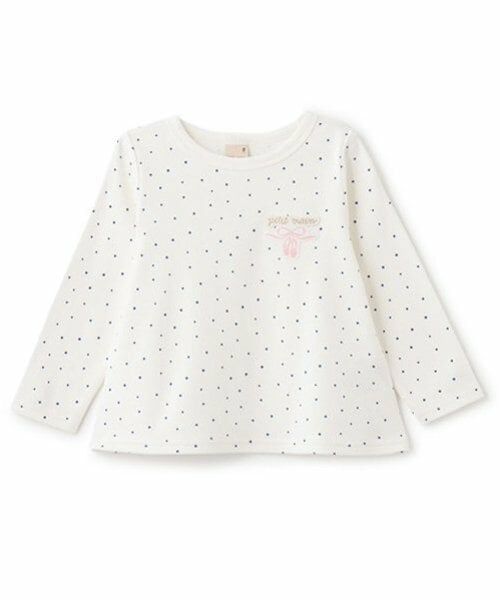 petit main / プティマイン Tシャツ | 【プティプラ】GIRLS長袖Tシャツ（アイボリー）