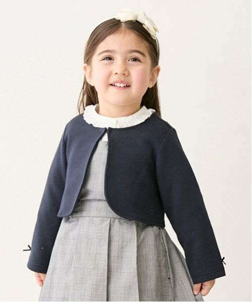 petit main / プティマイン カーディガン・ボレロ | 【POLO BCS】ポンチボレロ（紺）