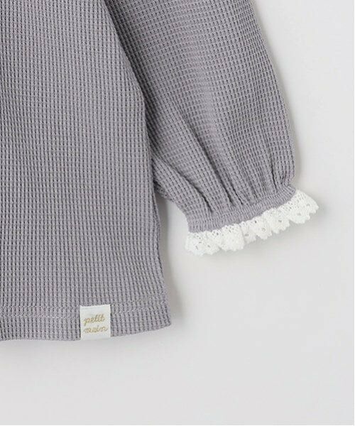 petit main / プティマイン Tシャツ | 【オーガニック】襟付き長袖T | 詳細14