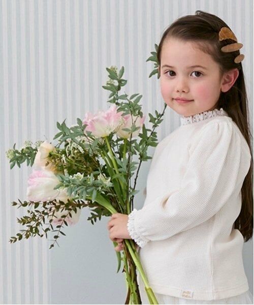 petit main / プティマイン Tシャツ | 【オーガニック】襟付き長袖T | 詳細6