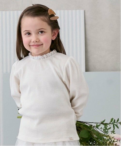 petit main / プティマイン Tシャツ | 【オーガニック】襟付き長袖T | 詳細7