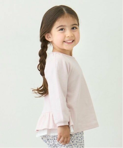 petit main / プティマイン Tシャツ | 【オーガニック】ペプラム長T | 詳細1