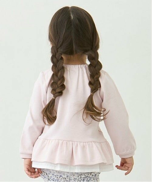 petit main / プティマイン Tシャツ | 【オーガニック】ペプラム長T | 詳細2