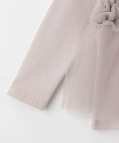 petit main / プティマイン Tシャツ | 【リンク】チュールビスチェドッキング長T(キッズ) | 詳細11