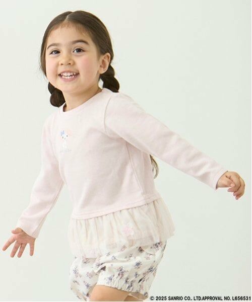 petit main / プティマイン Tシャツ | 【サンリオ】花チュール長袖T | 詳細1
