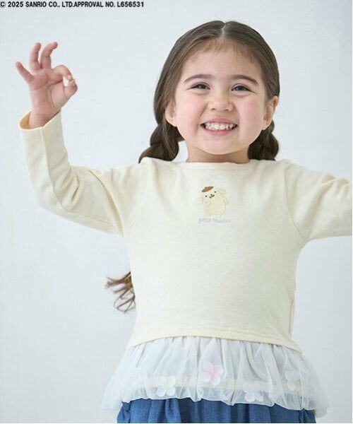 petit main / プティマイン Tシャツ | 【サンリオ】花チュール長袖T | 詳細3