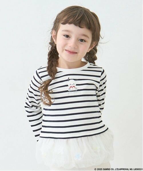 petit main / プティマイン Tシャツ | 【サンリオ】花チュール長袖T | 詳細4