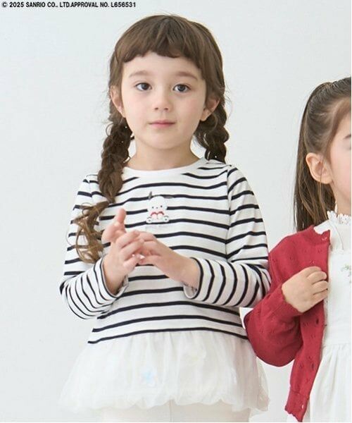 petit main / プティマイン Tシャツ | 【サンリオ】花チュール長袖T | 詳細5