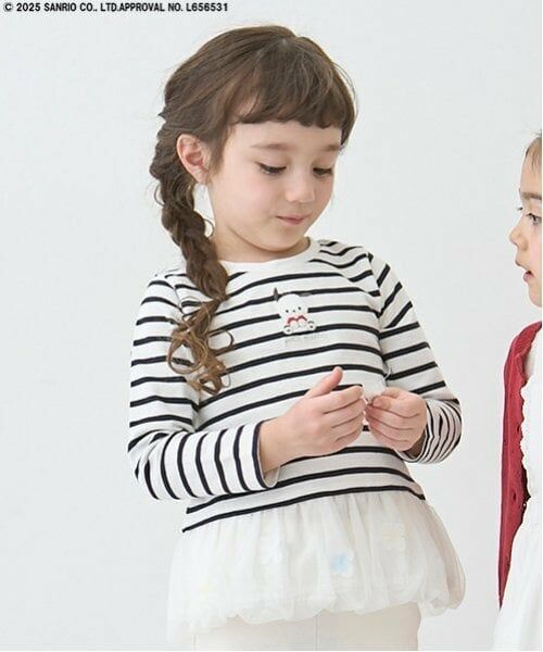 petit main / プティマイン Tシャツ | 【サンリオ】花チュール長袖T | 詳細6