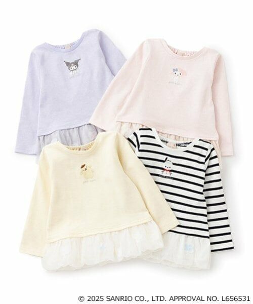 petit main / プティマイン Tシャツ | 【サンリオ】花チュール長袖T | 詳細9