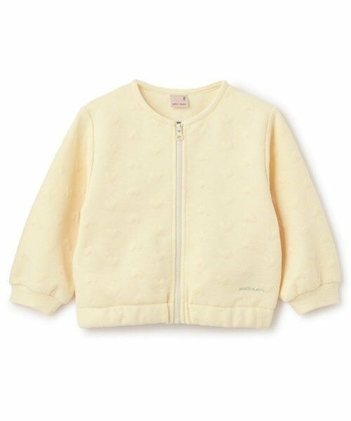 petit main / プティマイン カーディガン・ボレロ | 【リンク/花粉防止】ハートzip羽織り(キッズサイズ)（黄）