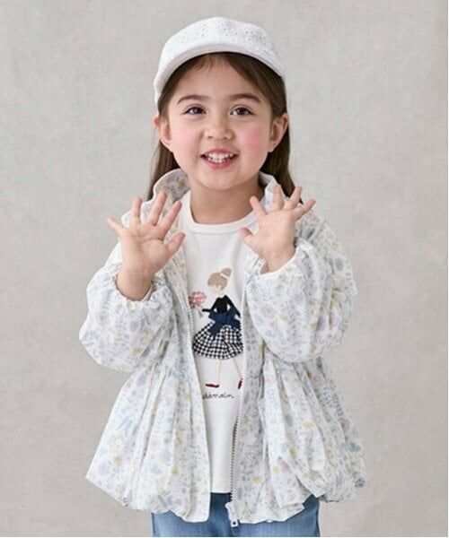 petit main / プティマイン Tシャツ | 【リンク】girlアップリケ長T(キッズ) | 詳細1