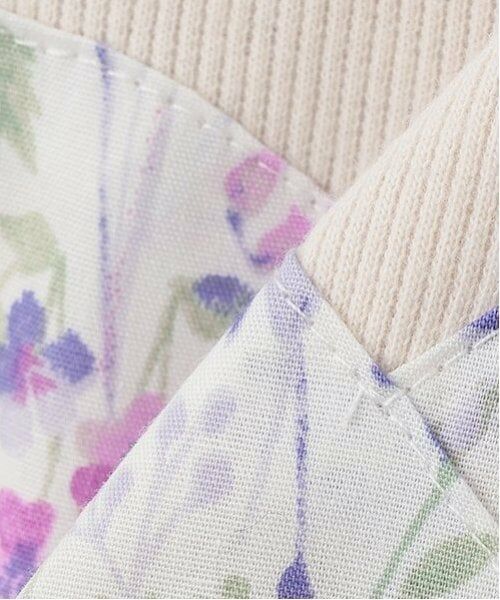 petit main / プティマイン Tシャツ | 【リンク】花柄ドッキング長T(キッズ) | 詳細9
