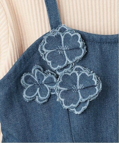 petit main / プティマイン その他トップス | 【リンク】花ビスチェ長Tセット(キッズ) | 詳細17