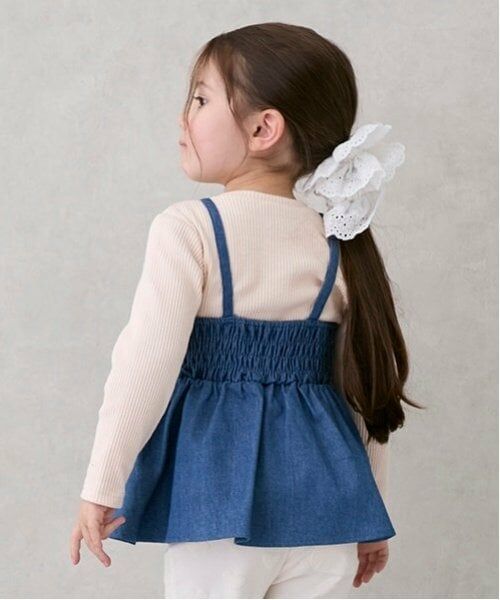 petit main / プティマイン その他トップス | 【リンク】花ビスチェ長Tセット(キッズ) | 詳細8