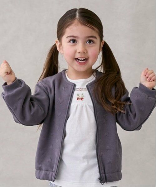 petit main / プティマイン Tシャツ | いちご刺しゅう長袖T | 詳細6