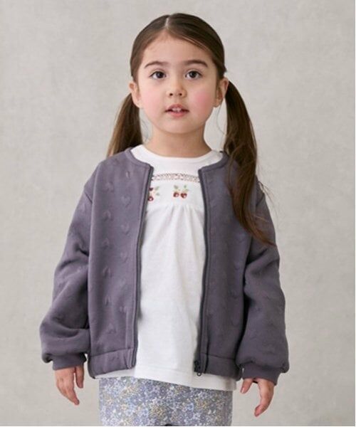 petit main / プティマイン Tシャツ | いちご刺しゅう長袖T | 詳細7