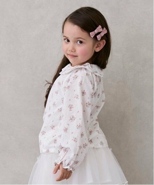 petit main / プティマイン シャツ・ブラウス | 小花柄ブラウス | 詳細1