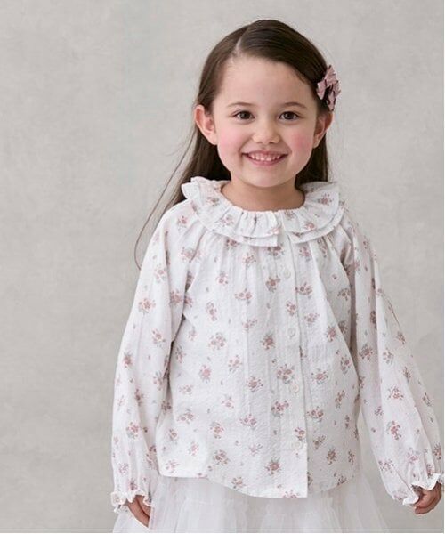 petit main / プティマイン シャツ・ブラウス | 小花柄ブラウス | 詳細2