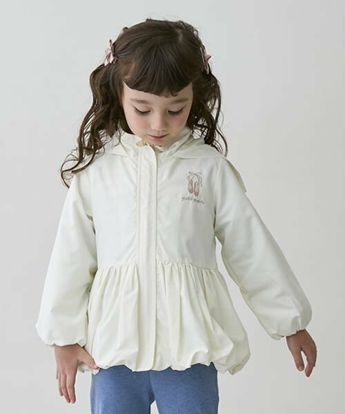 petit main / プティマイン ブルゾン | 【撥水】ペプラムウィンブレ | 詳細6