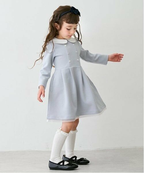 petit main / プティマイン ミニ丈・ひざ丈ワンピース | 【POLO BCS】ポンチワンピース | 詳細1