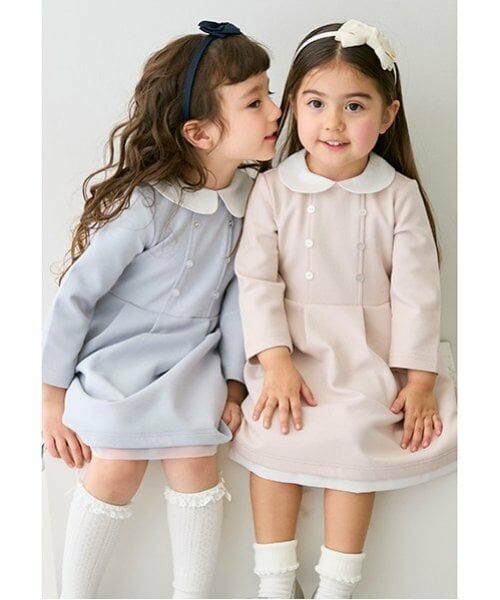 petit main / プティマイン ミニ丈・ひざ丈ワンピース | 【POLO BCS】ポンチワンピース | 詳細4