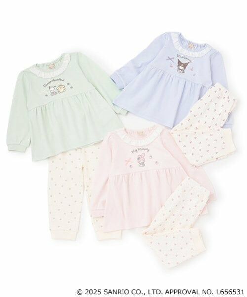 petit main / プティマイン ルームウェア | 【サンリオ】衿フリルパジャマ | 詳細2