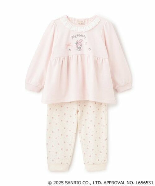 petit main / プティマイン ルームウェア | 【サンリオ】衿フリルパジャマ | 詳細3