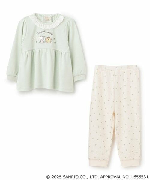 petit main / プティマイン ルームウェア | 【サンリオ】衿フリルパジャマ | 詳細6