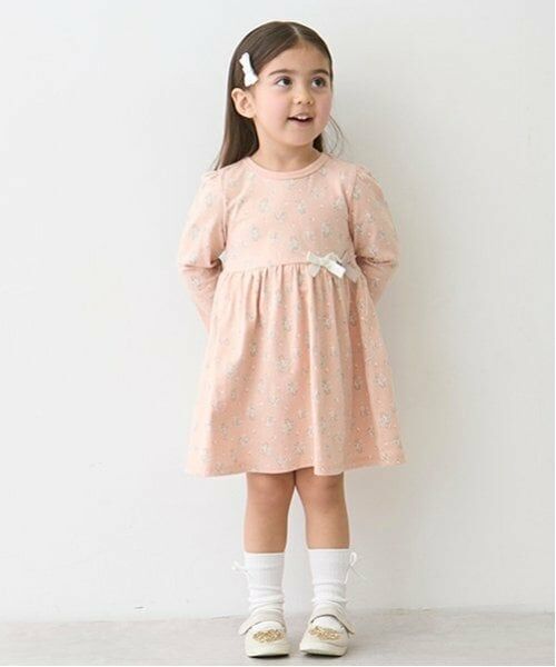 petit main / プティマイン ミニ丈・ひざ丈ワンピース | 【GOODPRICE】アソートワンピ（サーモン ピンク）