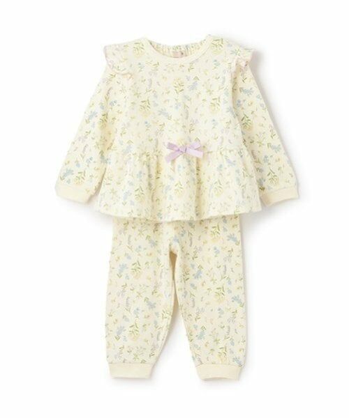 petit main / プティマイン ルームウェア | GIRLS長袖パジャマ（クリーム）